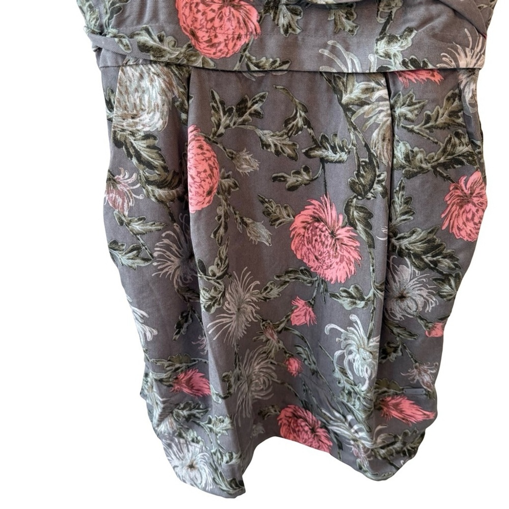 Wilfred Convertible Floral Dress Size 8 Sweetheart Neckline Pockets Party - Picture 9 of 11